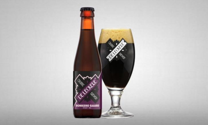 Leckere Donkere Gaard flesje en glas